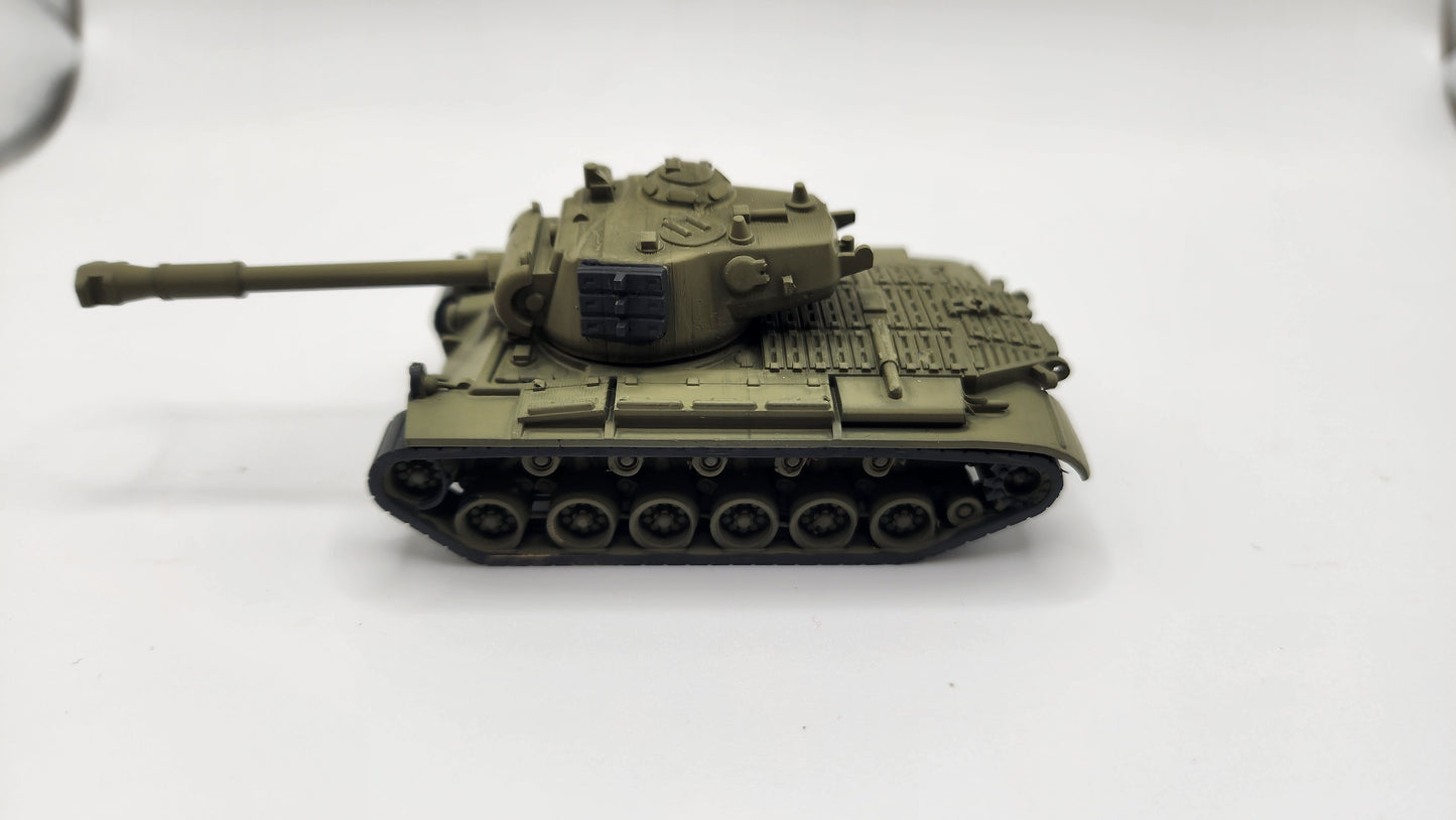 HO Scale 1:87 M46 Patton Medium Tank - US Army - OD Green