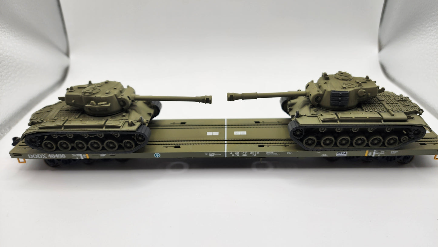 HO Scale 1:87 M26 Pershing Heavy Tank - US Army - OD Green