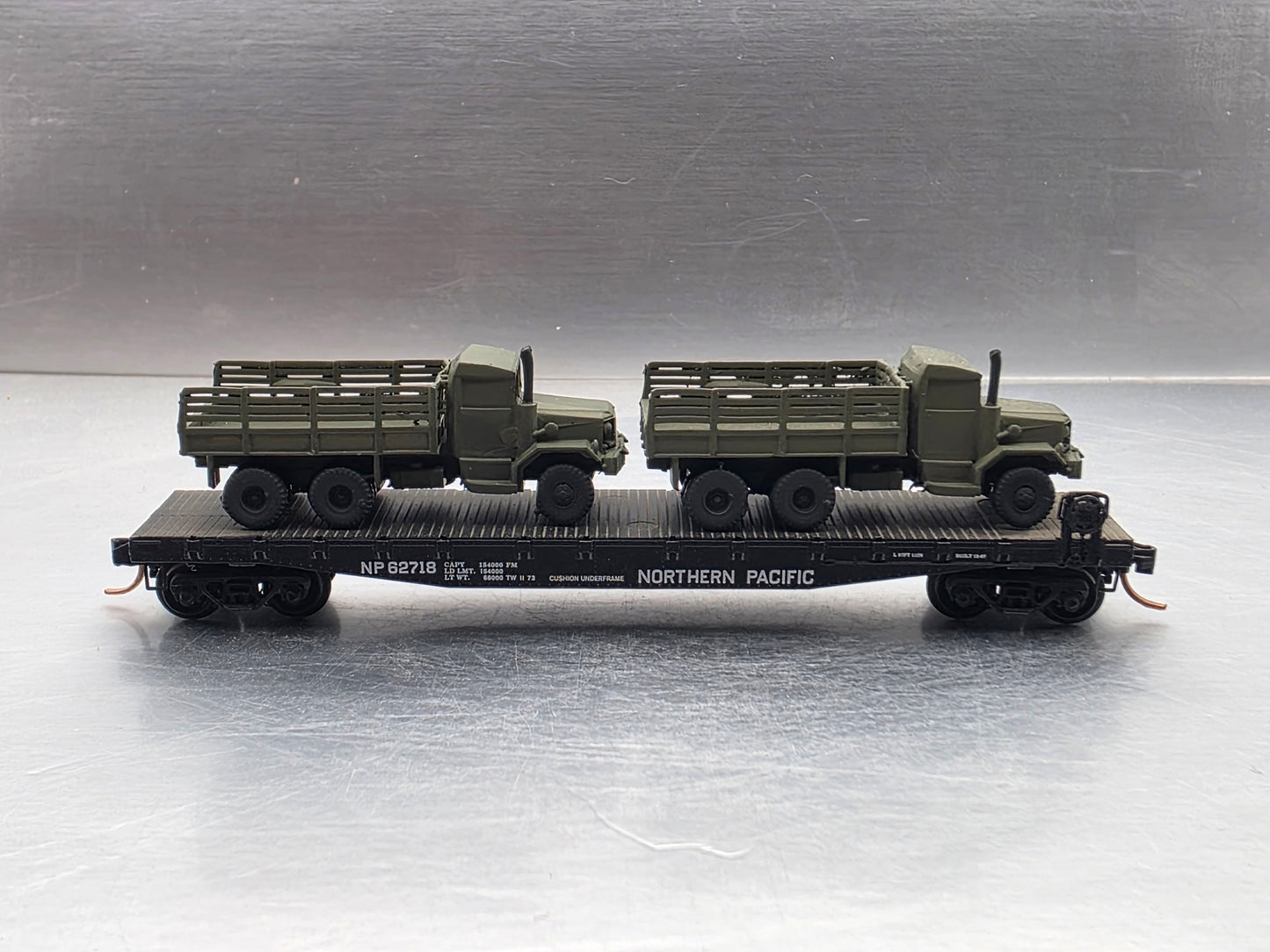 N Scale 1:160 M35 2½-ton 6×6 cargo truck Open Bed OD Green "Deuce and a Half" (Copy)