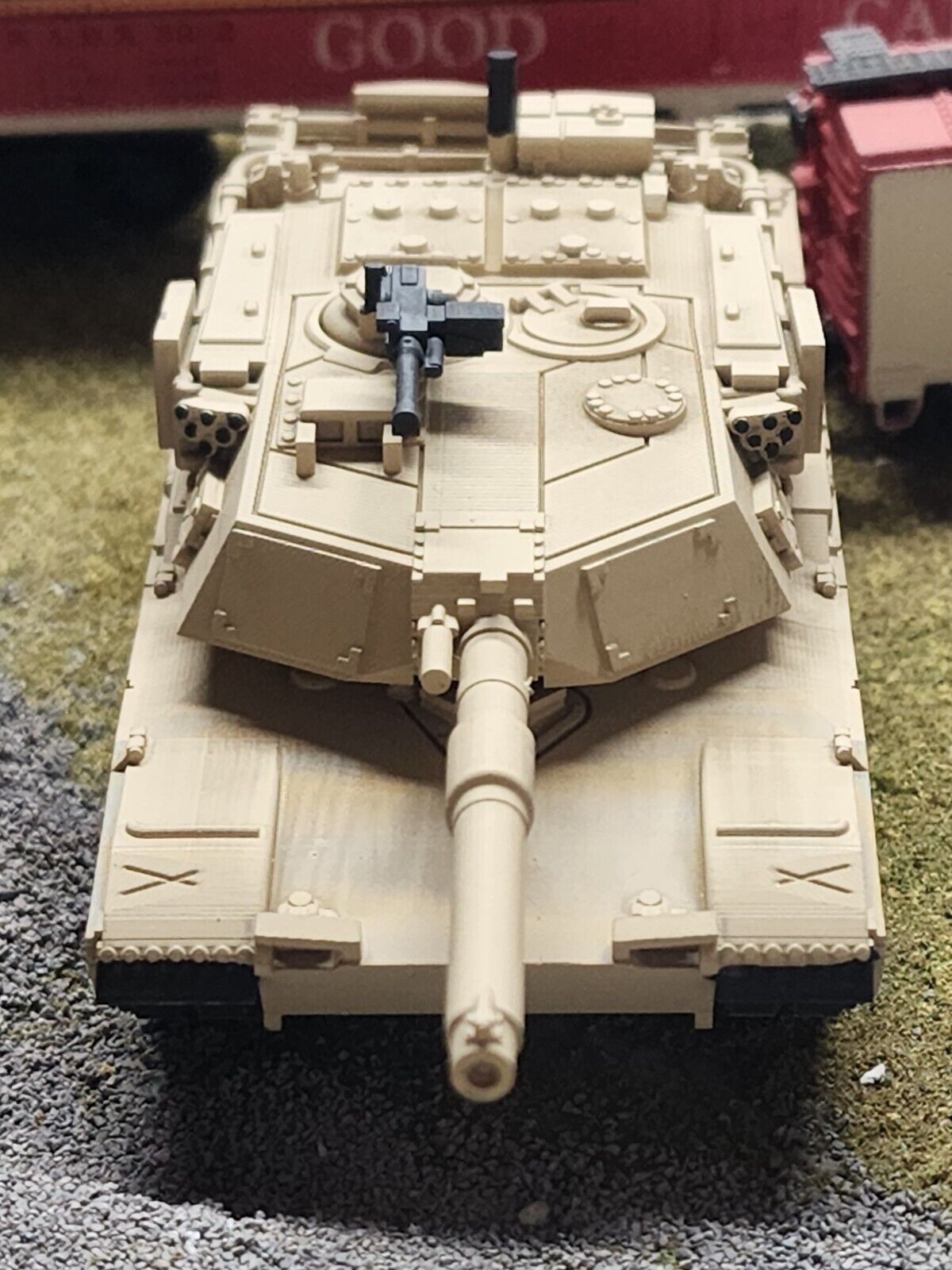 HO Scale 1:87 M88 Recovery Vehicle & M1 Abrams Tank – US Army Desert Camo, Pre-Built Resin Model