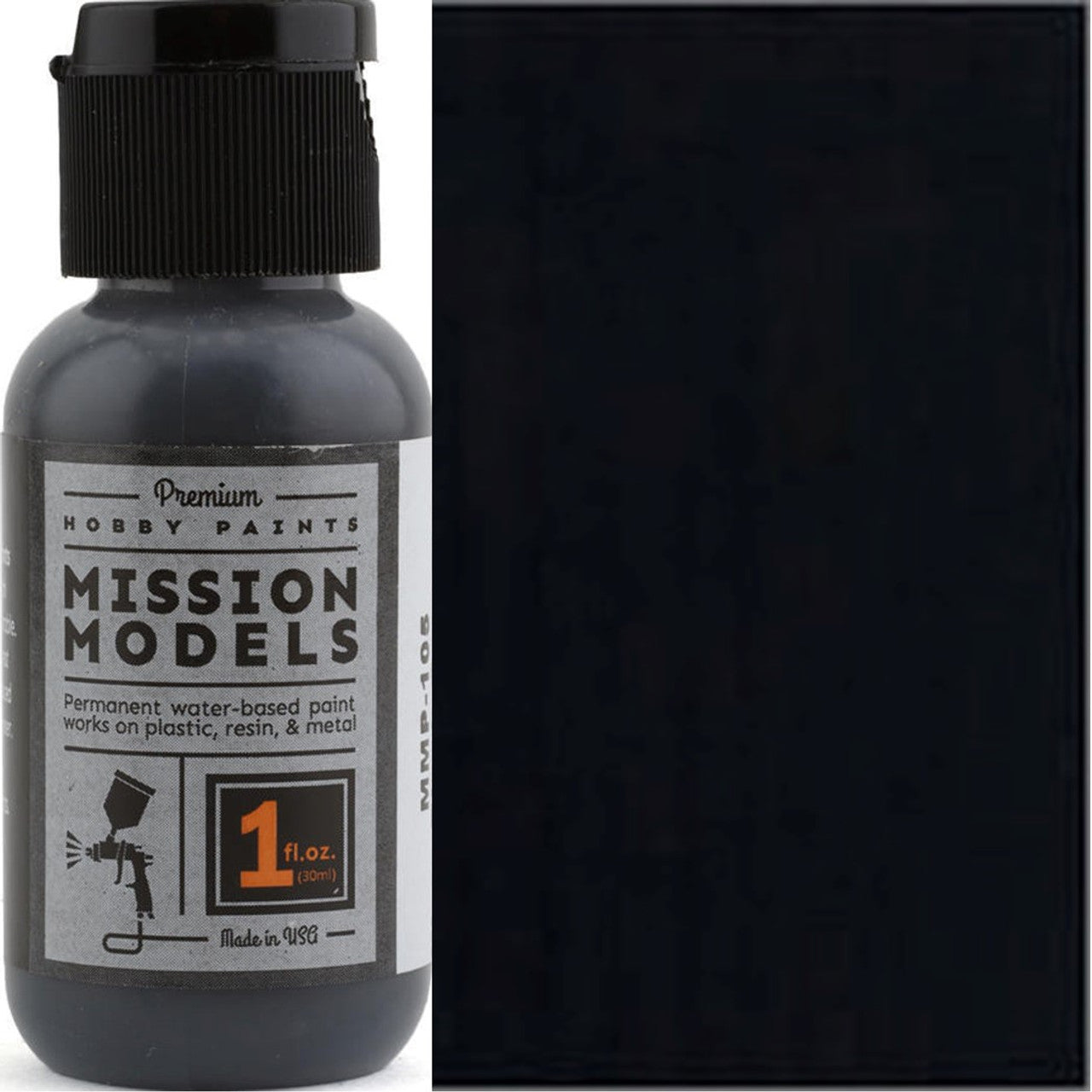 Mission Models - MMP-105 Worn Black Grey Tires / Camo - 1oz. acrylic paint