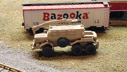 N Scale 1:160 Buffalo MRAP (mine protected vehicle) - Desert Camo