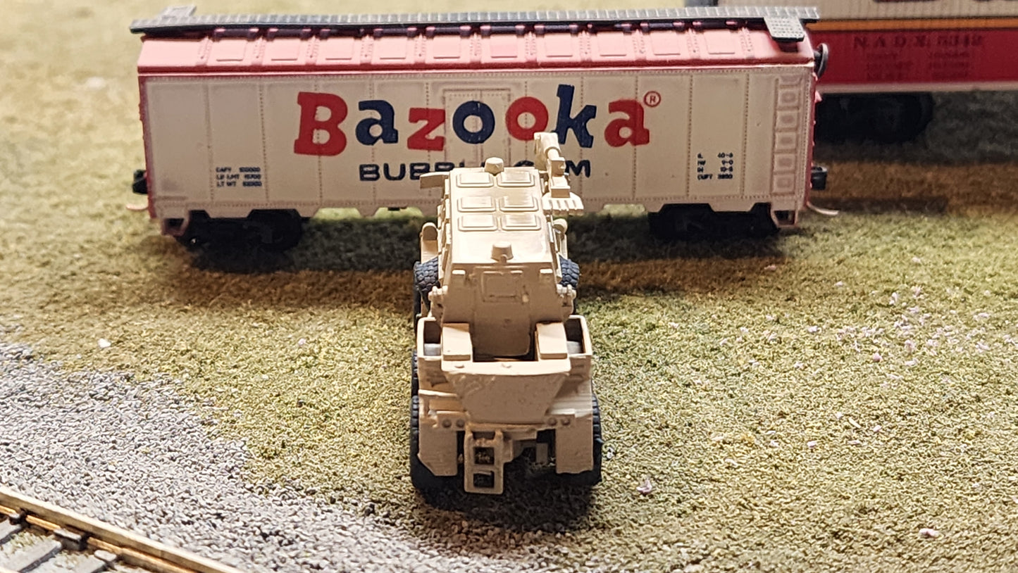 N Scale 1:160 Buffalo MRAP (mine protected vehicle) - Desert Camo