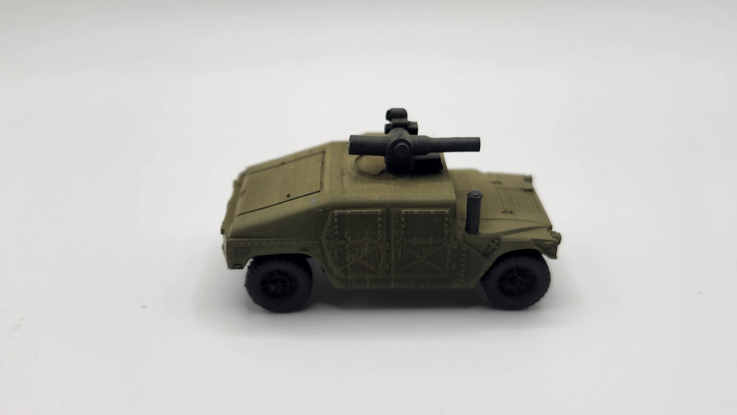 HO Scale 1:87 HMMWV TOW Launcher- US Army OD Green