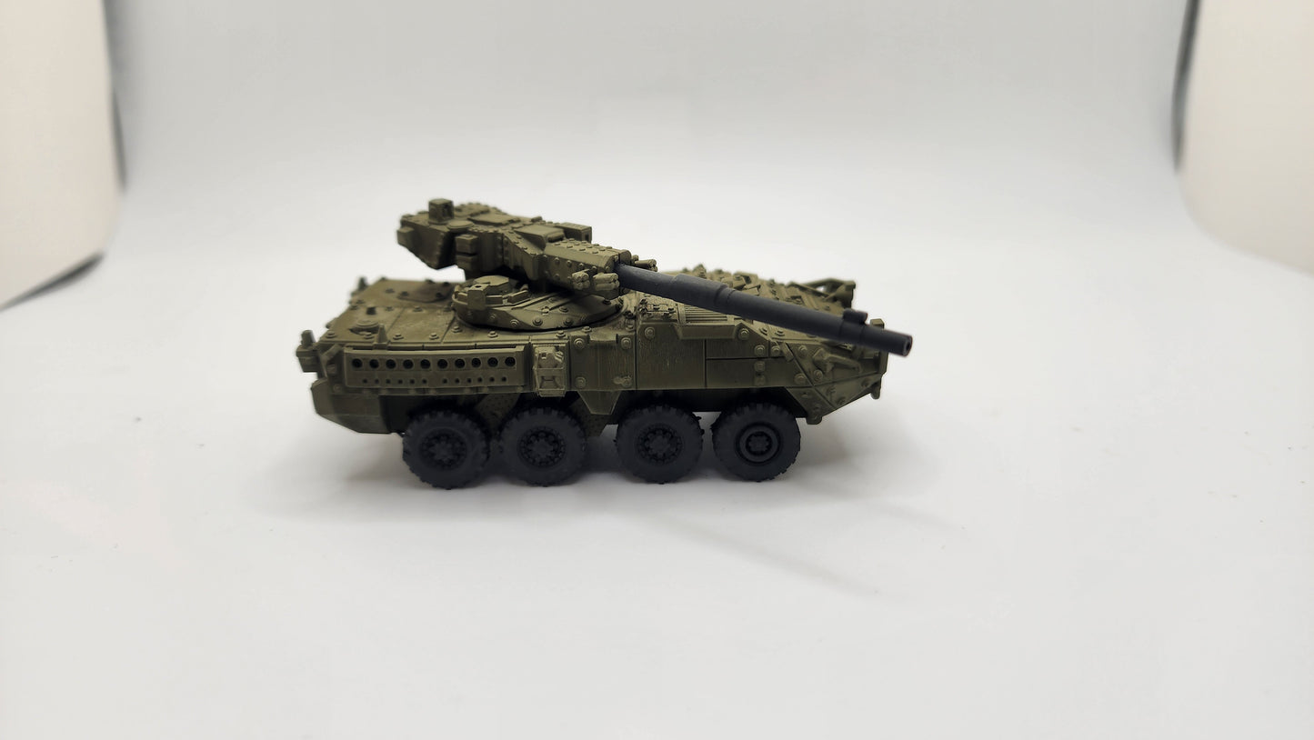 HO Scale 1:87 M1128 Stryker Mobile Gun - US Army OD Green