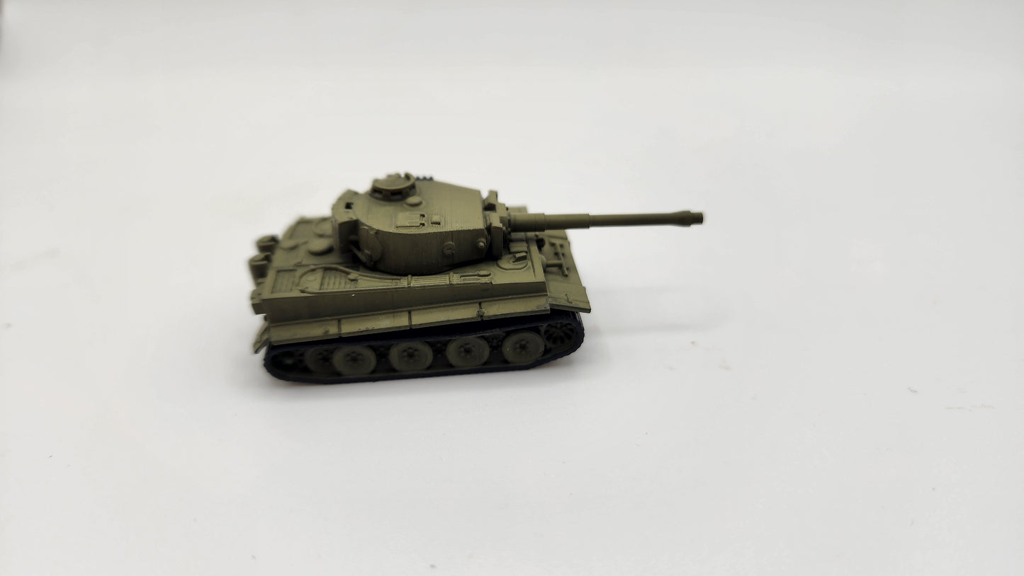 N Scale 1:160 Tiger 1 German Heavy Tank WWII Armor Olive Green