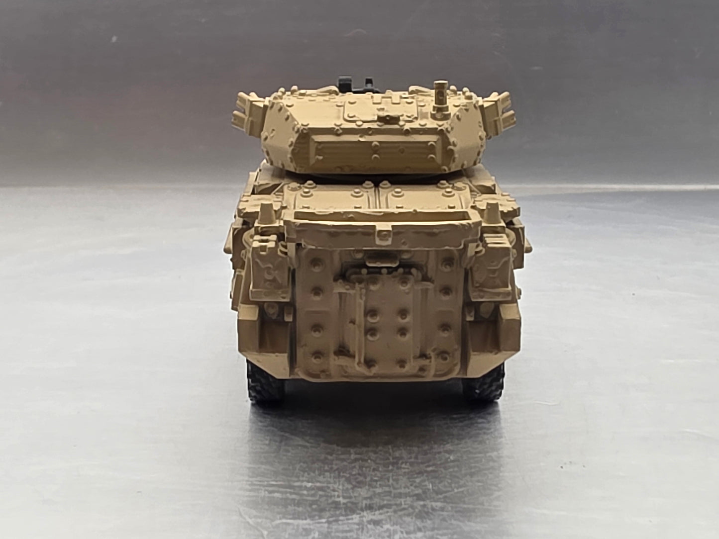 HO Scale 1:87 Stryker 30 mm Infantry Carrier Vehicle – Dragoon (ICV-D) - Desert Camo