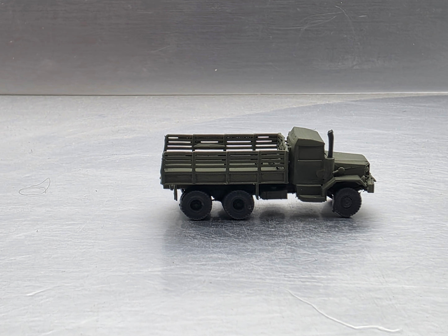 N Scale 1:160 M35 2½-ton 6×6 cargo truck Open Bed OD Green "Deuce and a Half" (Copy)
