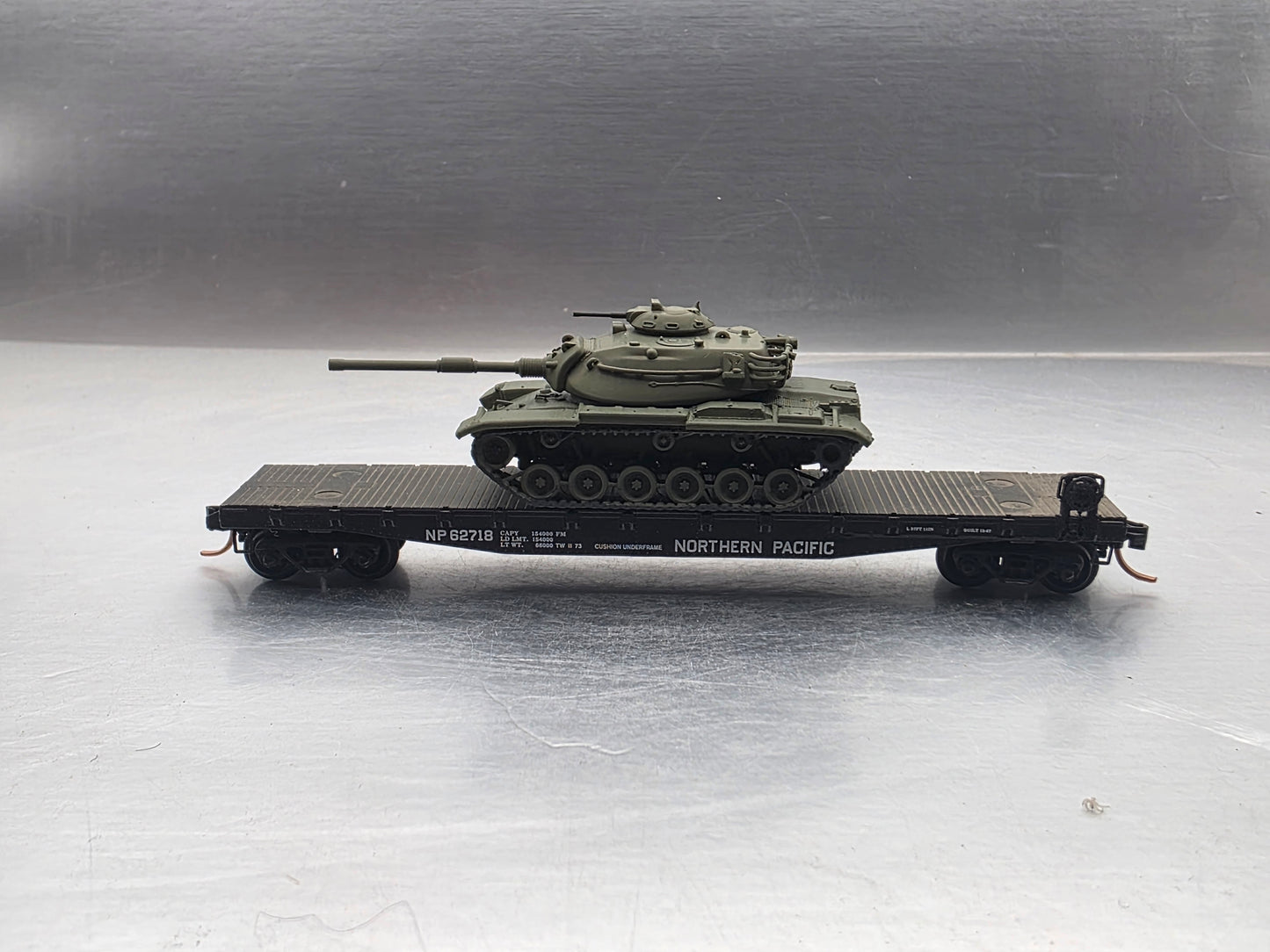 N Scale 1:160 M60 Patton Tank - US Army OD Green