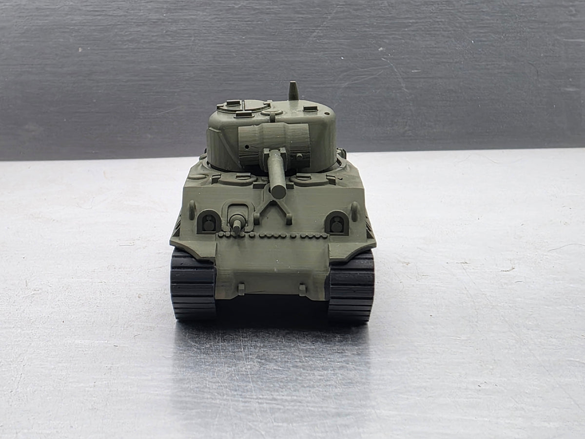 HO Scale 1:87 M4 Sherman Tank WWII - US Army OD Green