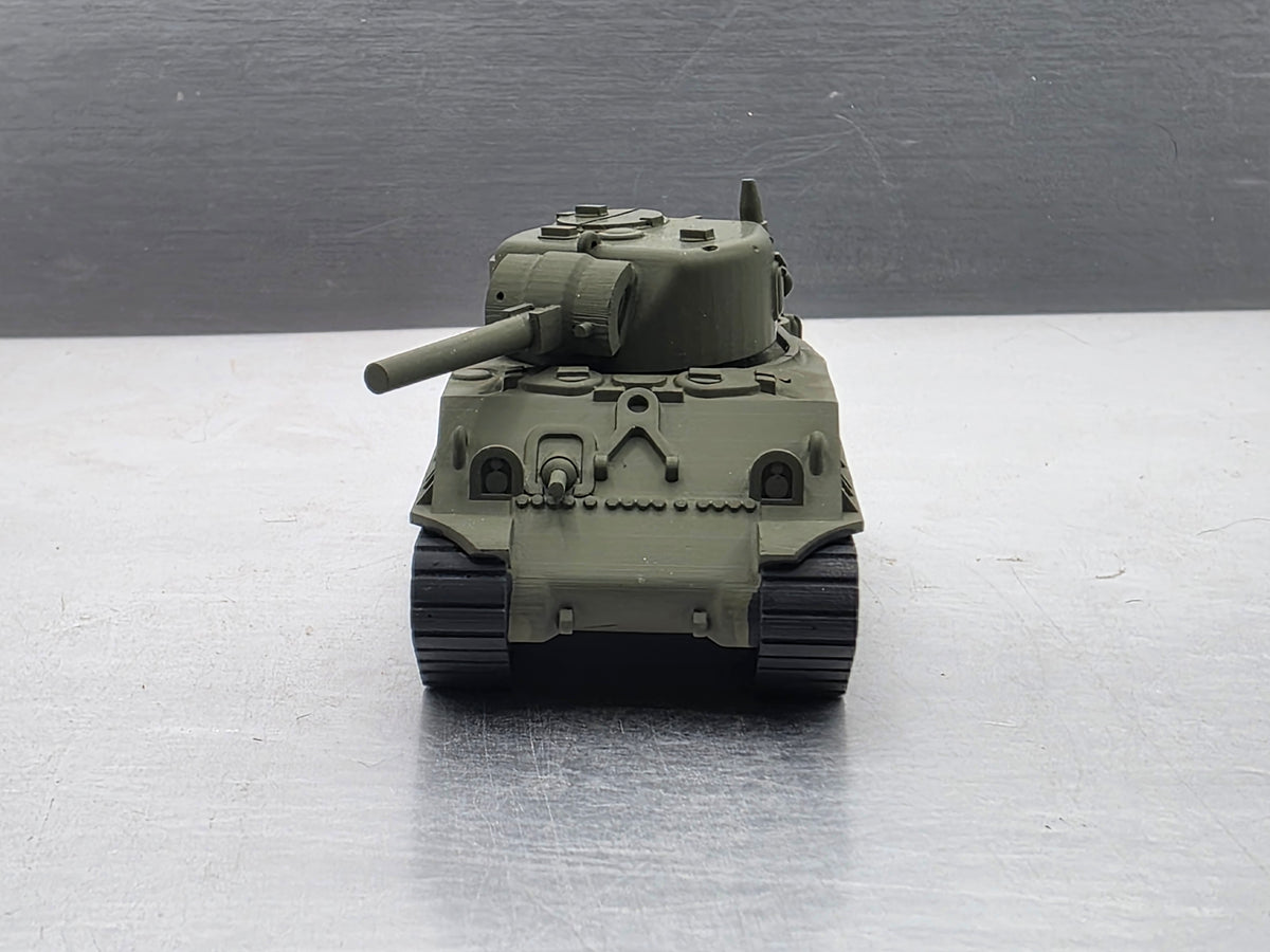 HO Scale 1:87 M4 Sherman Tank WWII - US Army OD Green