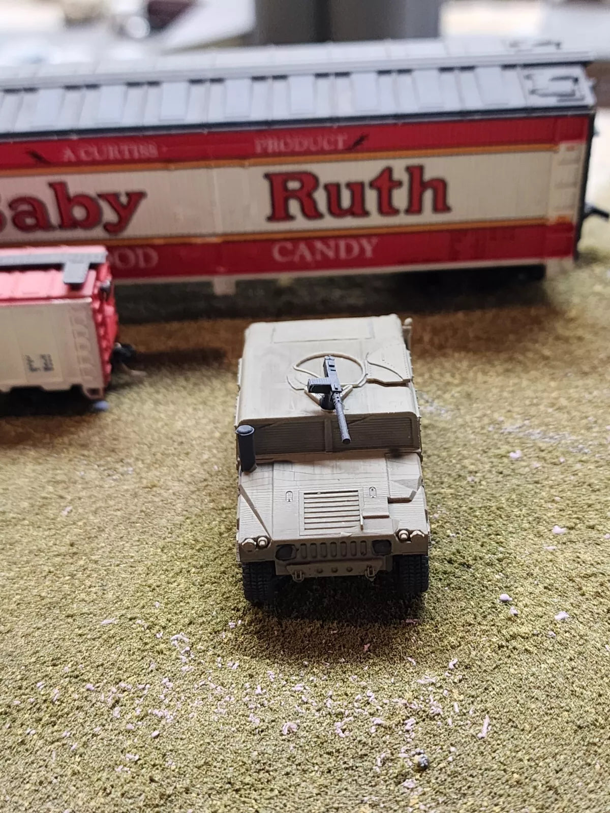 HO Scale 1:87 HMMWV Hummer US Army .50 CAL Machine Gun - OD Green ...