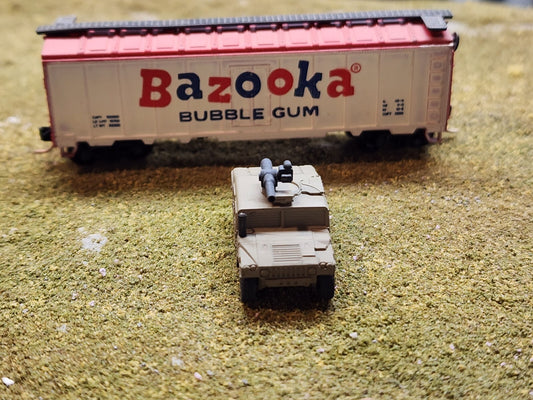 N Scale 1:160 HMMWV TOW Launcher- US Army OD Green