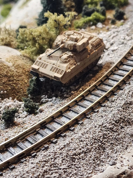 N Scale 1:160 M2 Bradley IFV 3D Printed and Hand Painted- US Army Desert Camo