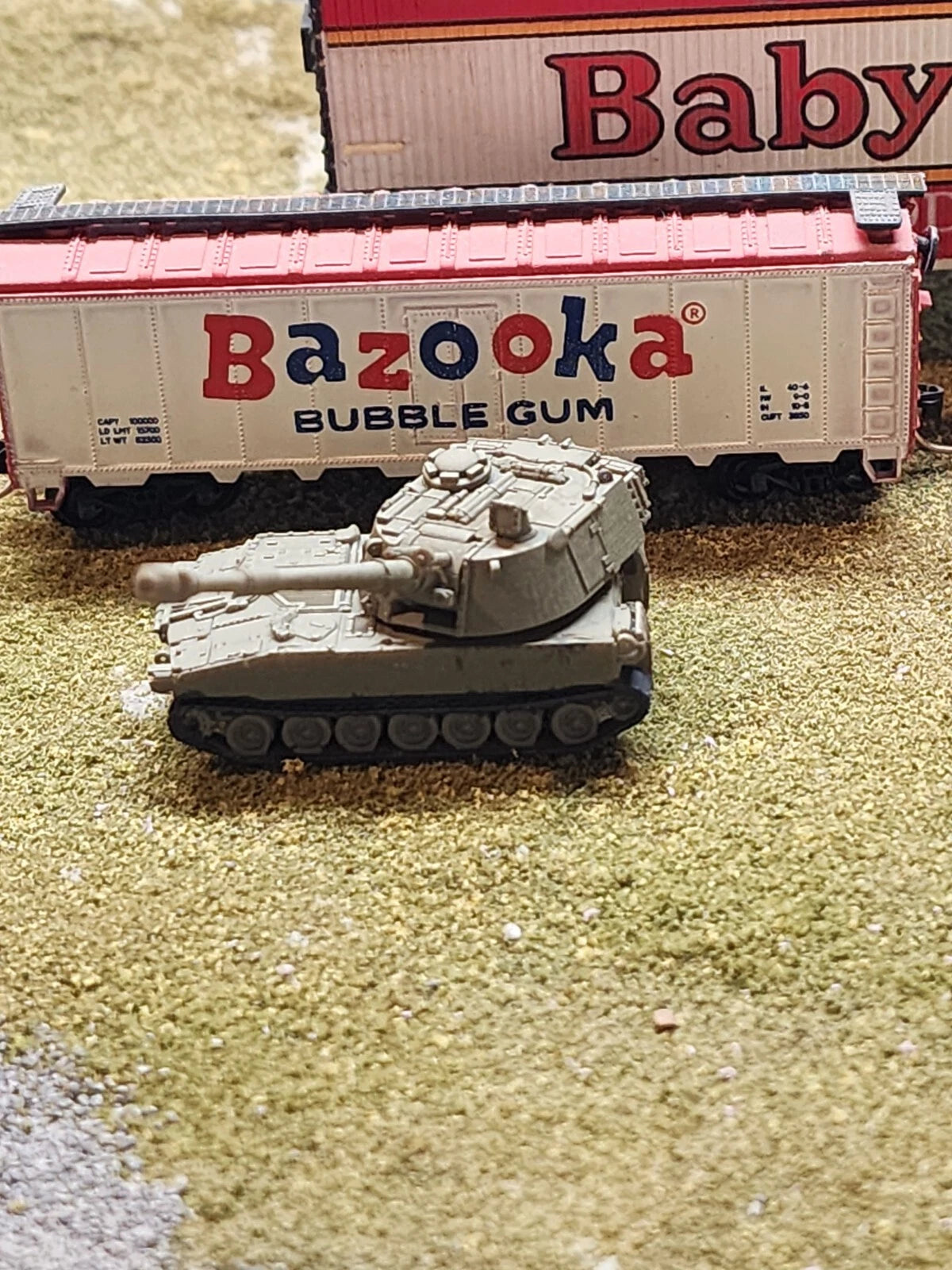 N Scale 1:160 M109 Howitzer 3D Print Hand Painted- US Army OD Green