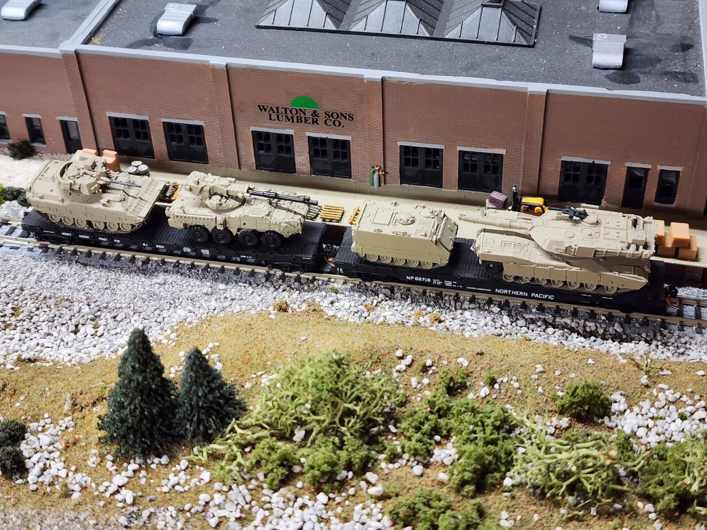 N Scale 1:160 M1A1 Abrams MBT 3D Printed and Hand Painted- US Army Desert Camo