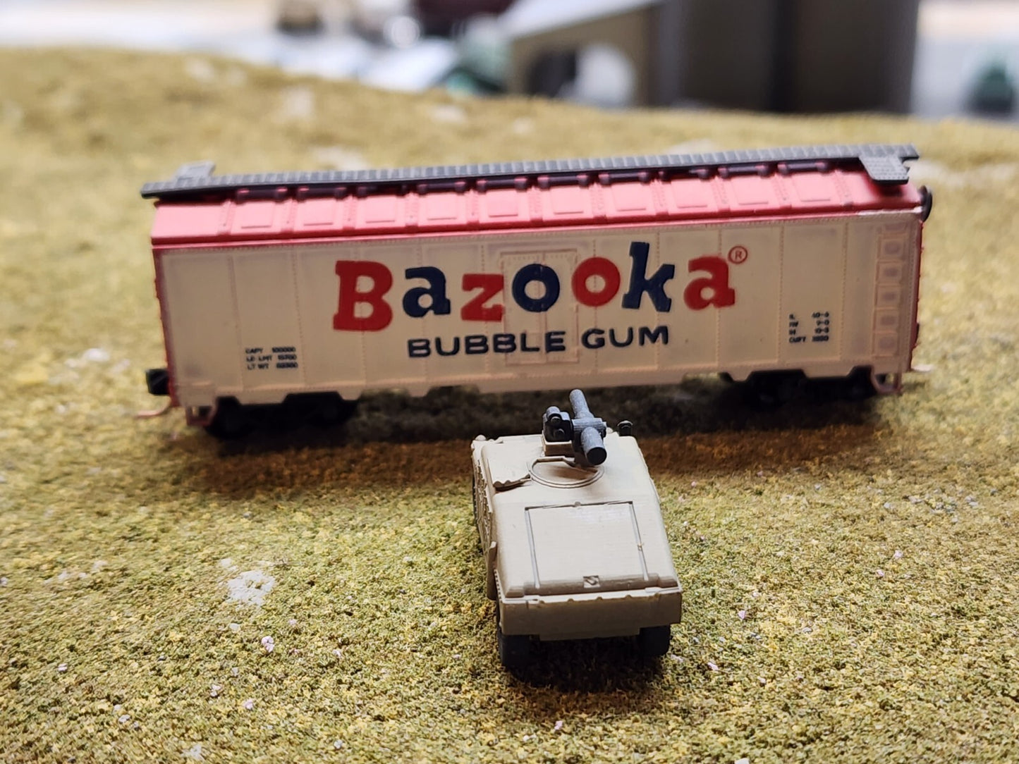 N Scale 1:160 HMMWV TOW Launcher- US Army OD Green