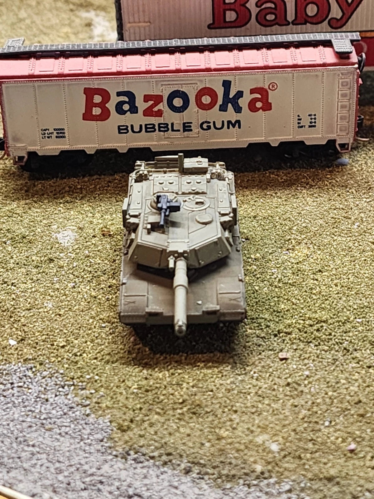 N Scale 1:160 M1A1 Abrams MBT 3D Printed and Hand Painted- US Army OD Green