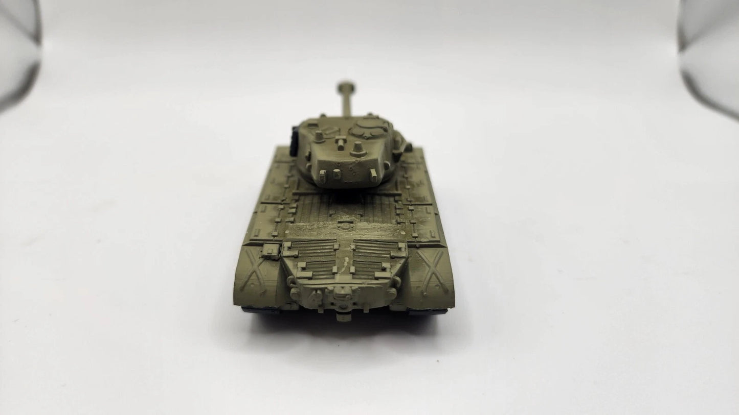 HO Scale 1:87 M26 Pershing Heavy Tank - US Army - OD Green