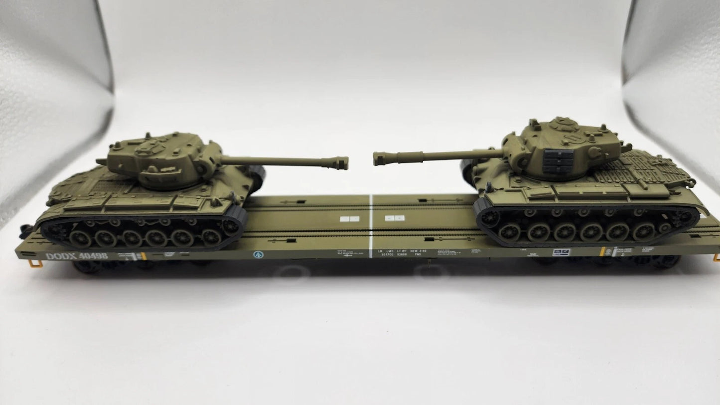 HO Scale 1:87 M26 Pershing Heavy Tank - US Army - OD Green