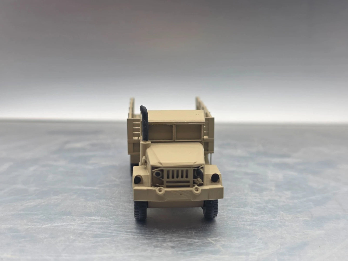 HO Scale 1:87 M35 2½-ton 6×6 cargo truck Open Bed Desert Camo - "Deuce and a Half"