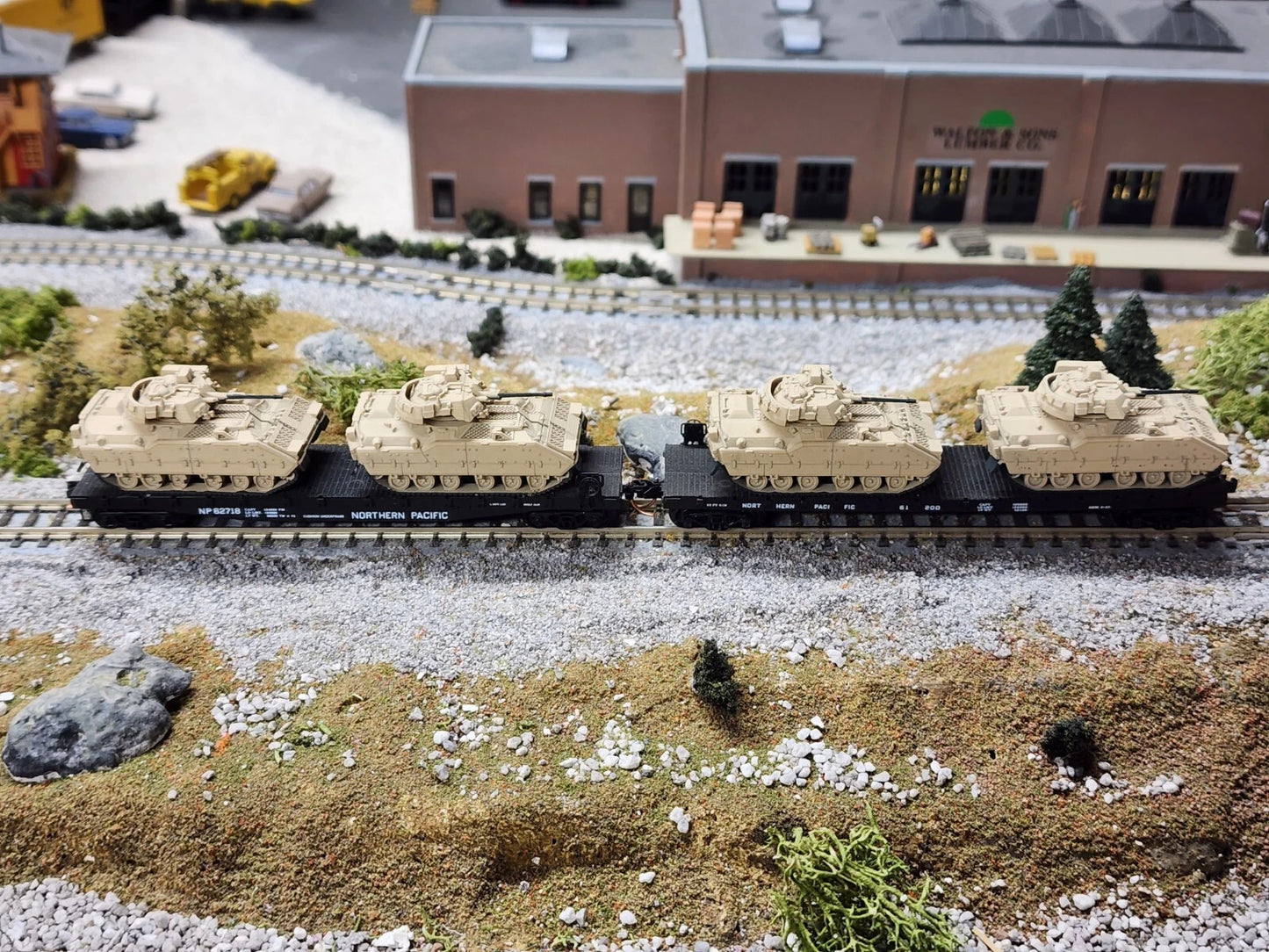 4 Pack N Scale 1:160 M2 Bradley IFV 3D - US Army Desert Camo