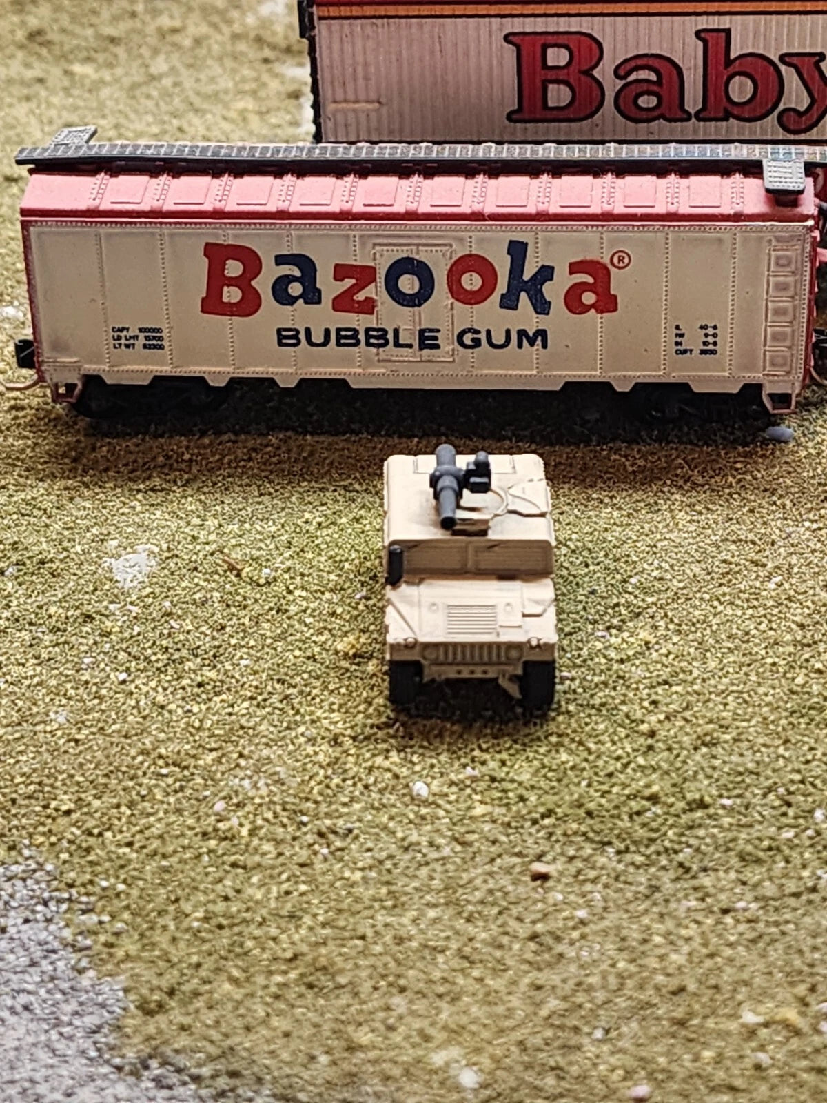 N Scale 1:160 HMMWV TOW Launcher- US Army Desert Camo